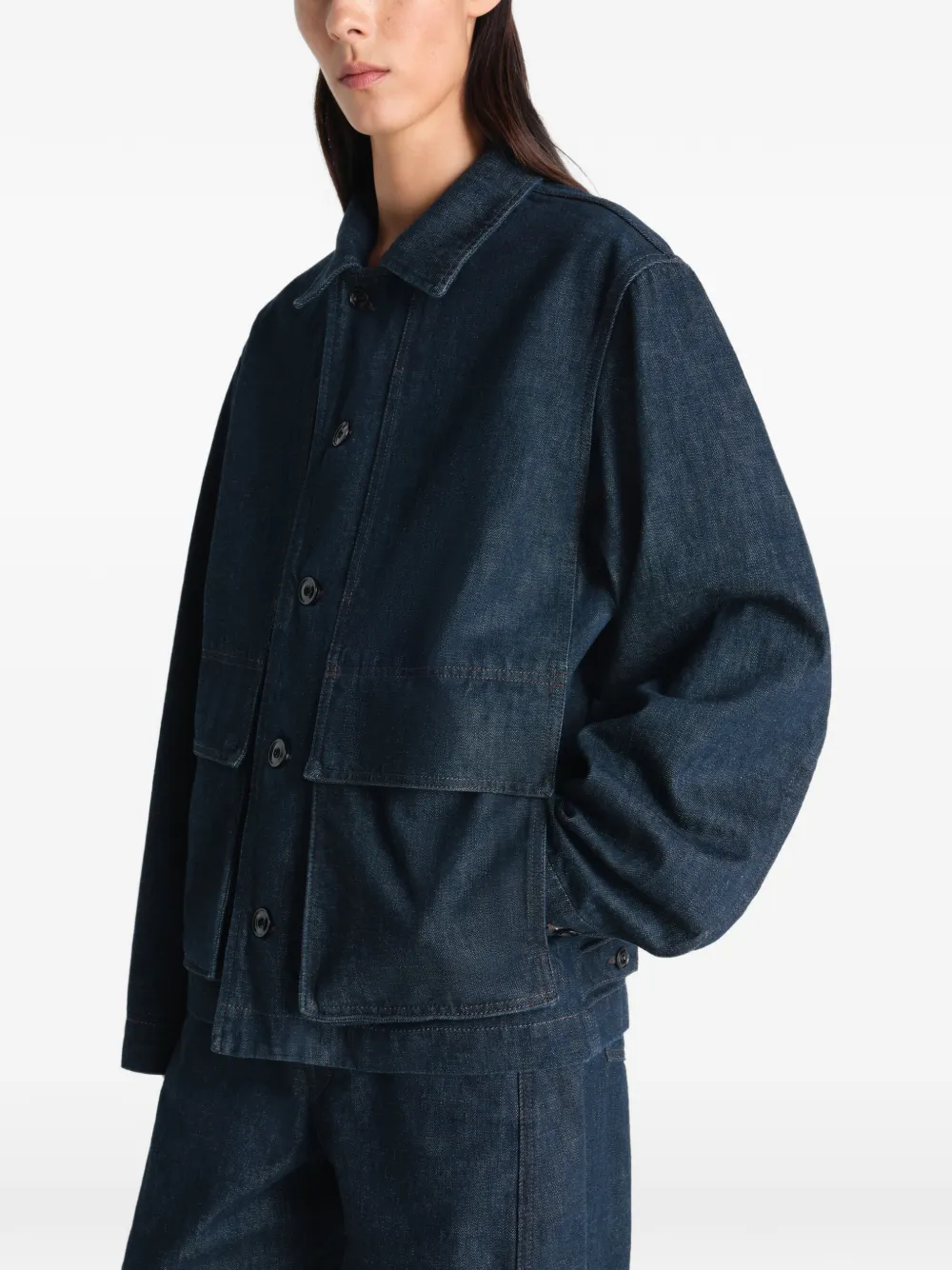 LEMAIRE ボクシー デニムジャケット | ブルー | FARFETCH JP