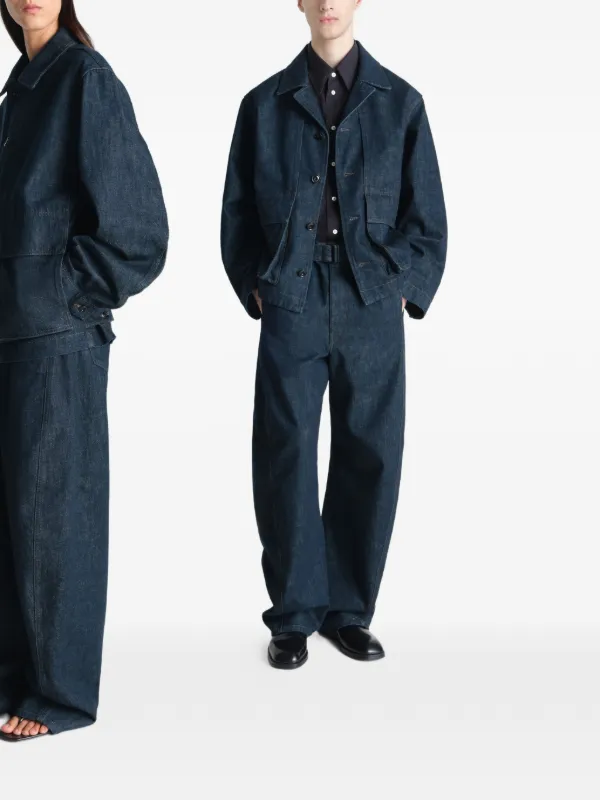 LEMAIRE ボクシー デニムジャケット | ブルー | FARFETCH JP