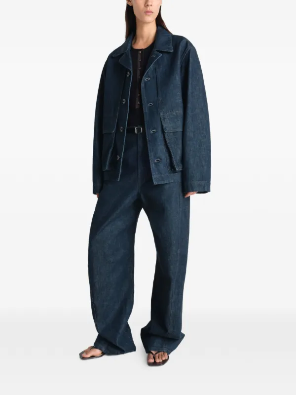 LEMAIRE ボクシー デニムジャケット | ブルー | FARFETCH JP