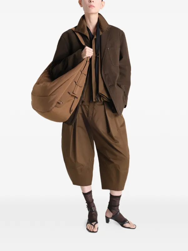 バッグ LEMAIRE LARGE SOFT GAME BAG LEMAIRE Large Soft Game Bag In Nylon Canvas | Brown | FARFETCH
