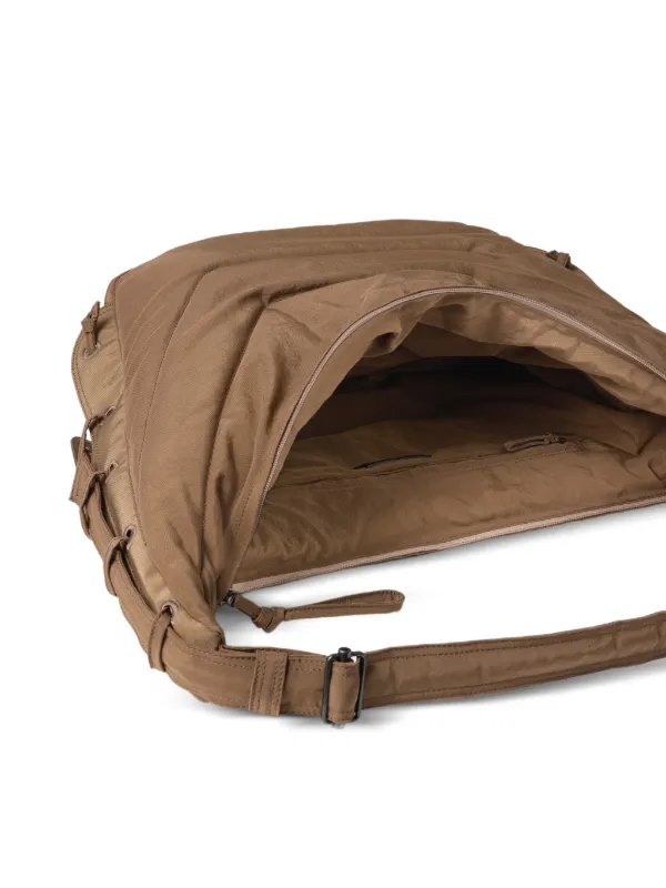 LEMAIRE Large Soft Game Bag In Nylon Canvas | Brown | FARFETCH
