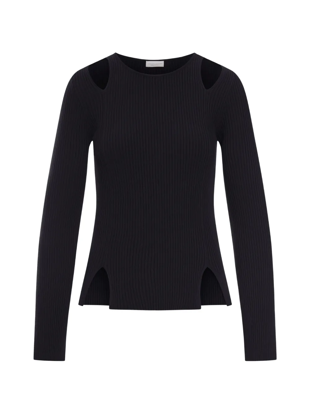 Roberto Collina cut-out ribbed sweater - Nero