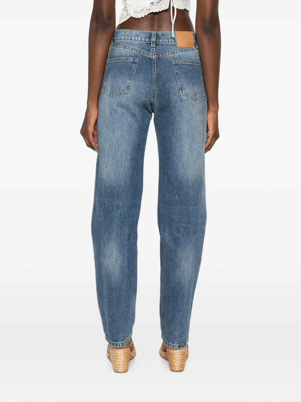 Magda Butrym Jeans met vervaagd-effect Blauw