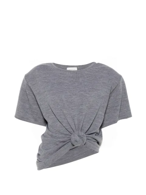 Magda Butrym t-shirt à détail noué