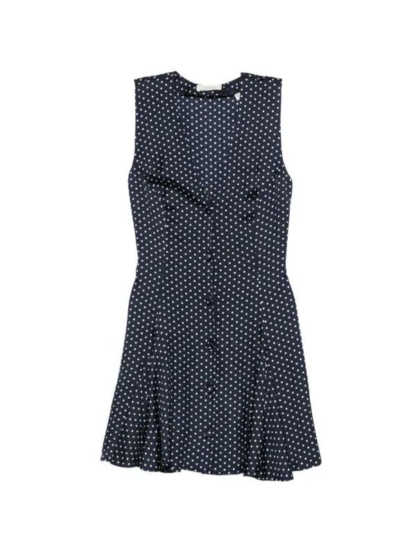 Dôen Aubrey Polka-dot Mini Dress in Blue