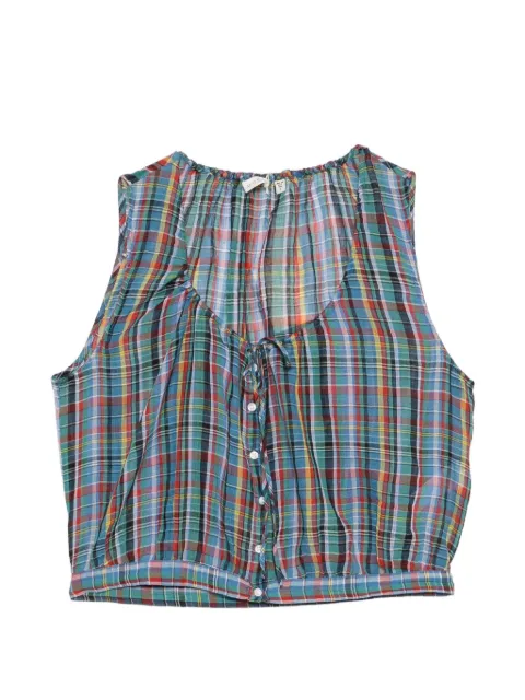 DÔEN Theo plaid blouse