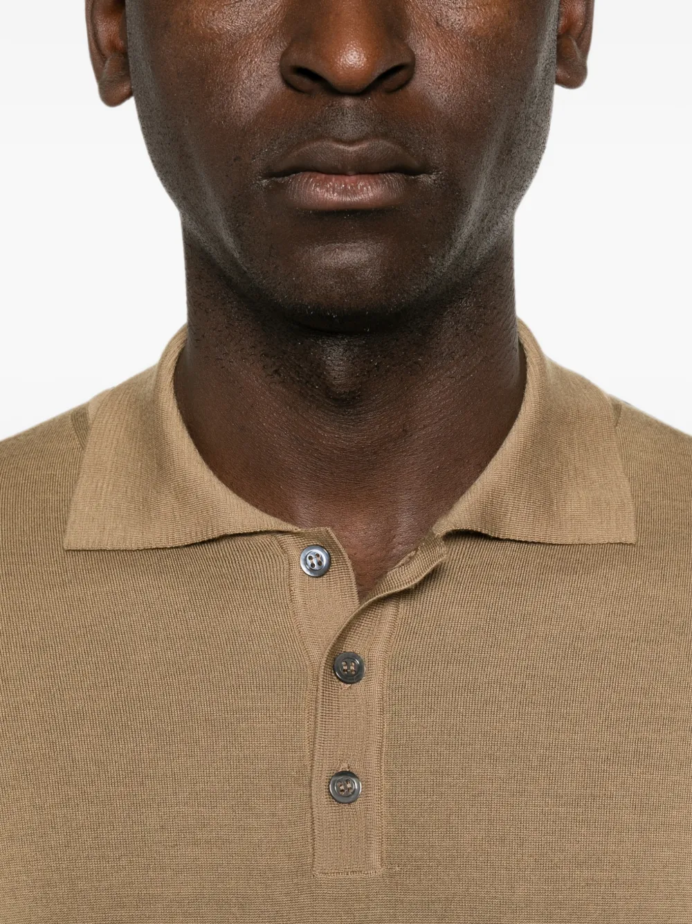 Barena Marco Brunal gebreid poloshirt Beige
