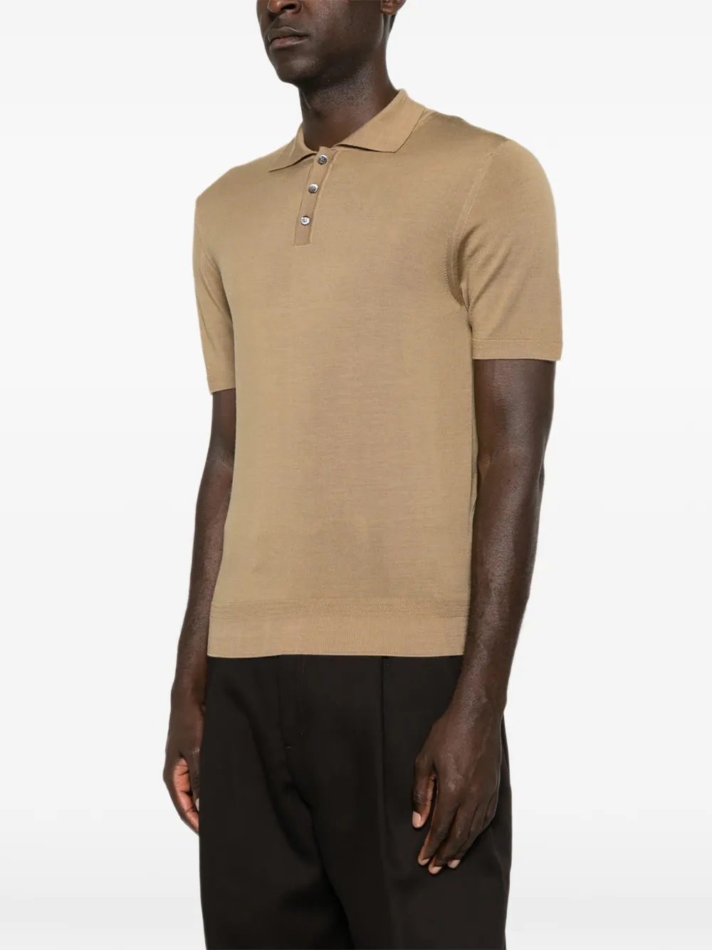 Barena Marco Brunal gebreid poloshirt Beige