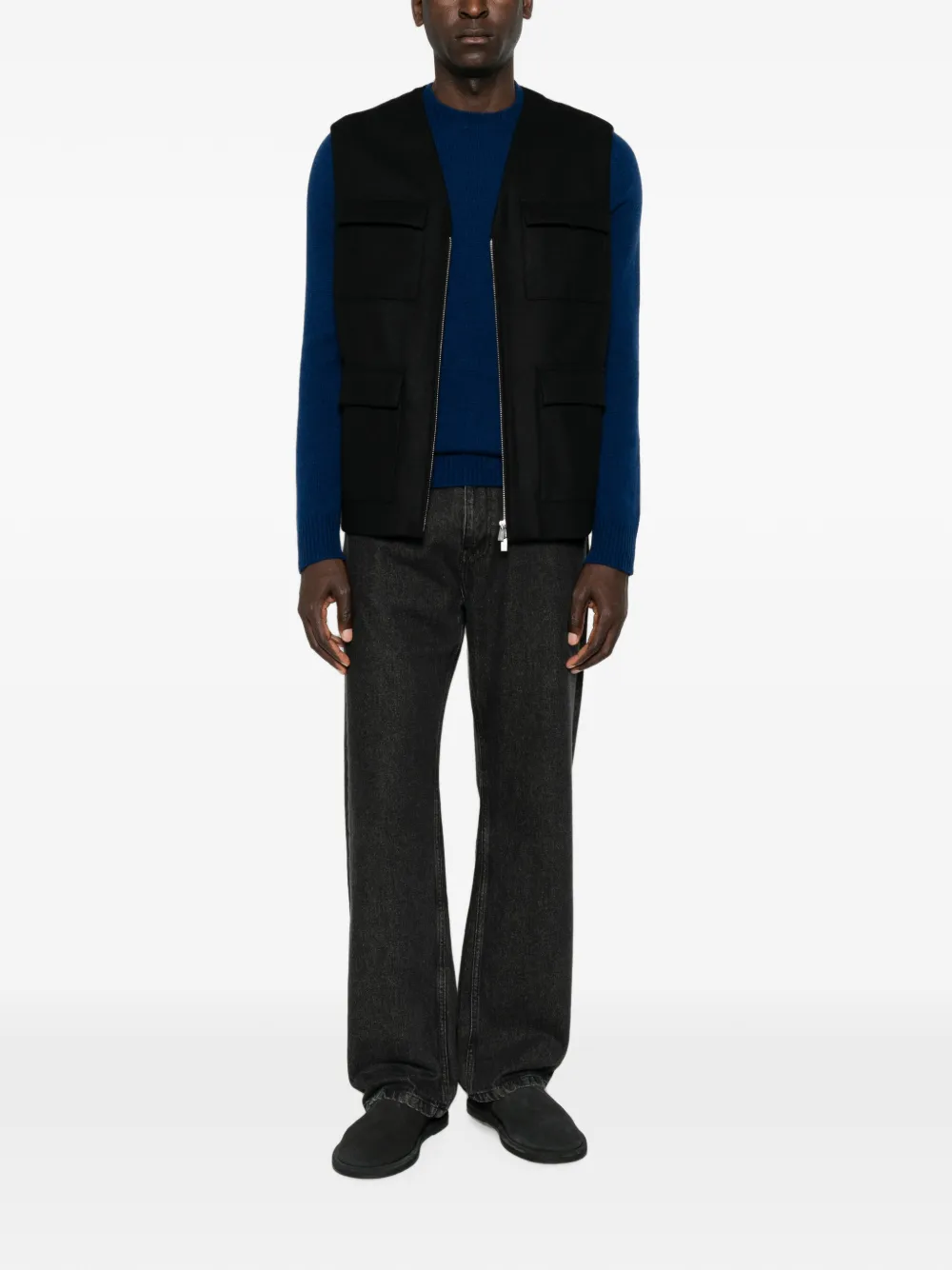 Barena Trui met ronde hals Blauw
