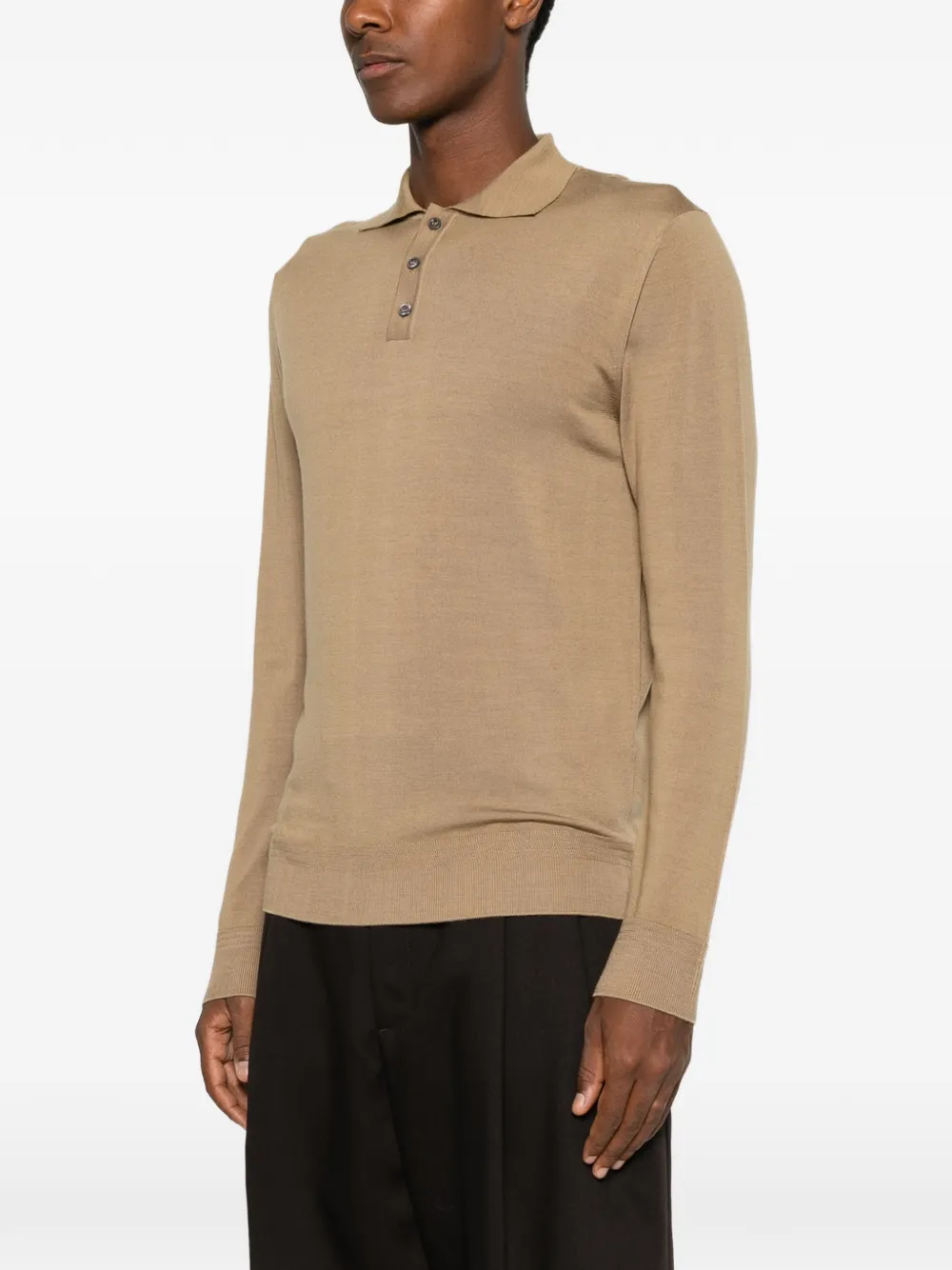 Barena Pevaron poloshirt met lange mouwen Beige