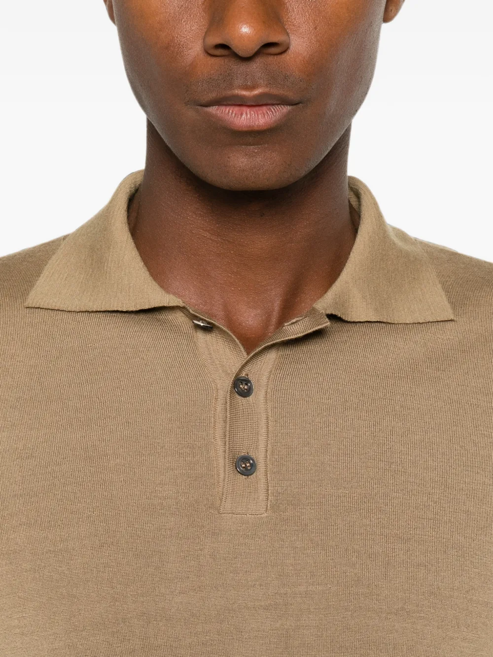 Barena Pevaron poloshirt met lange mouwen Beige