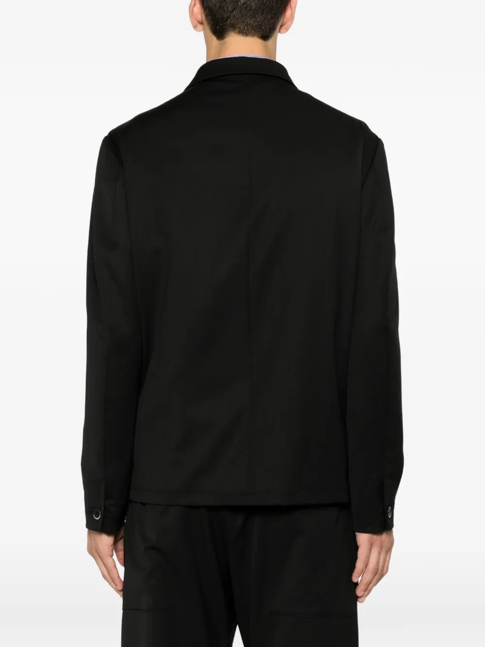 Barena Visal button-up shirtjack Zwart