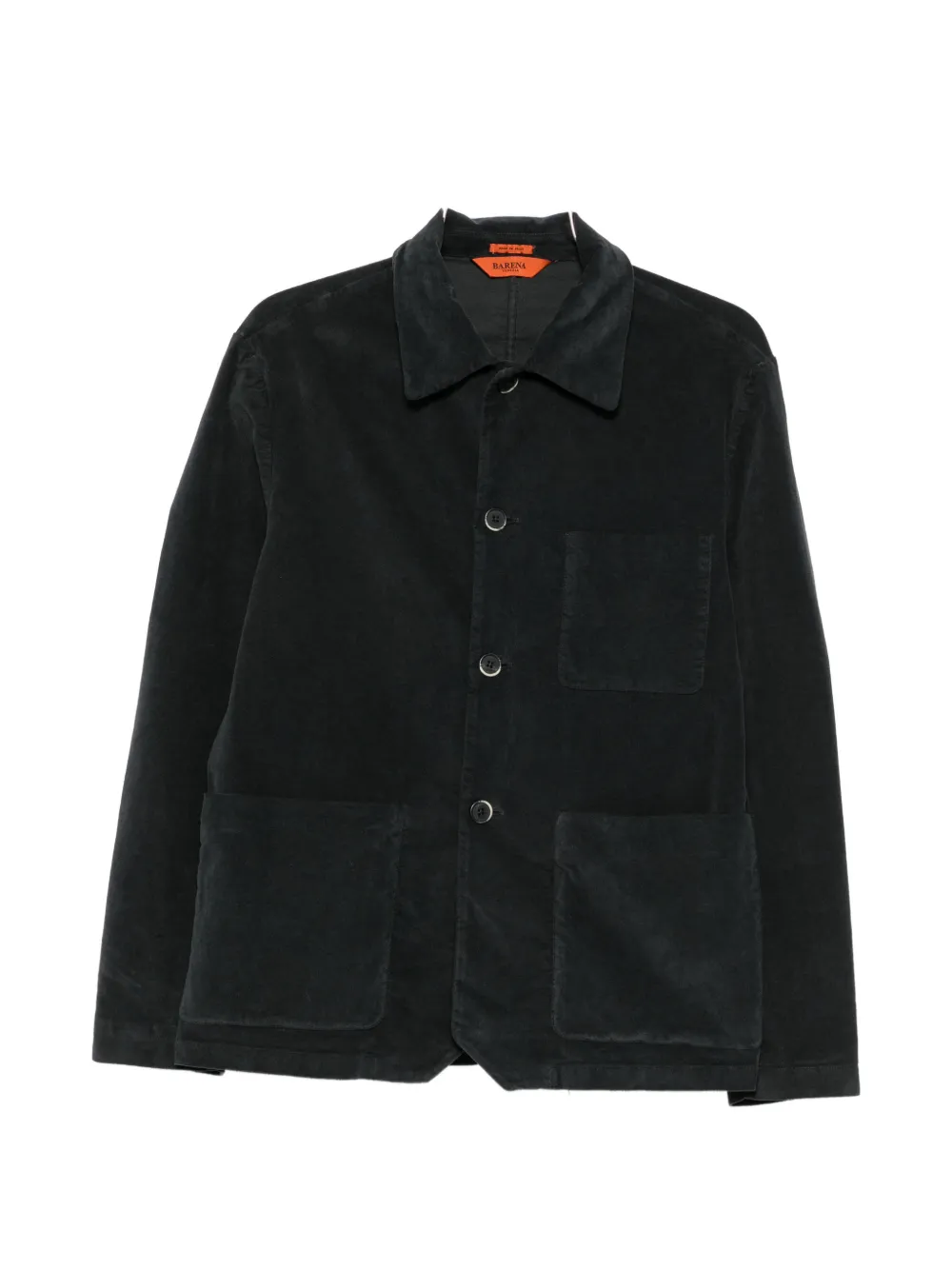 Barena Venezia Stretch-cotton Moleskin Overshirt In Blue