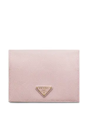 PRADA サフィアーノレザー パスポートケース ピンク Prada サフィアーノレザー パスポートケース | ピンク | FARFETCH JP