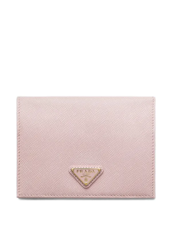Prada サフィアーノレザー パスポートケース | ピンク | FARFETCH JP