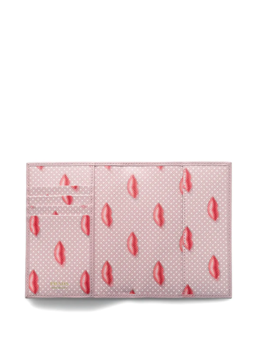 PRADA サフィアーノレザー パスポートケース ピンク Prada サフィアーノレザー パスポートケース | ピンク | FARFETCH JP