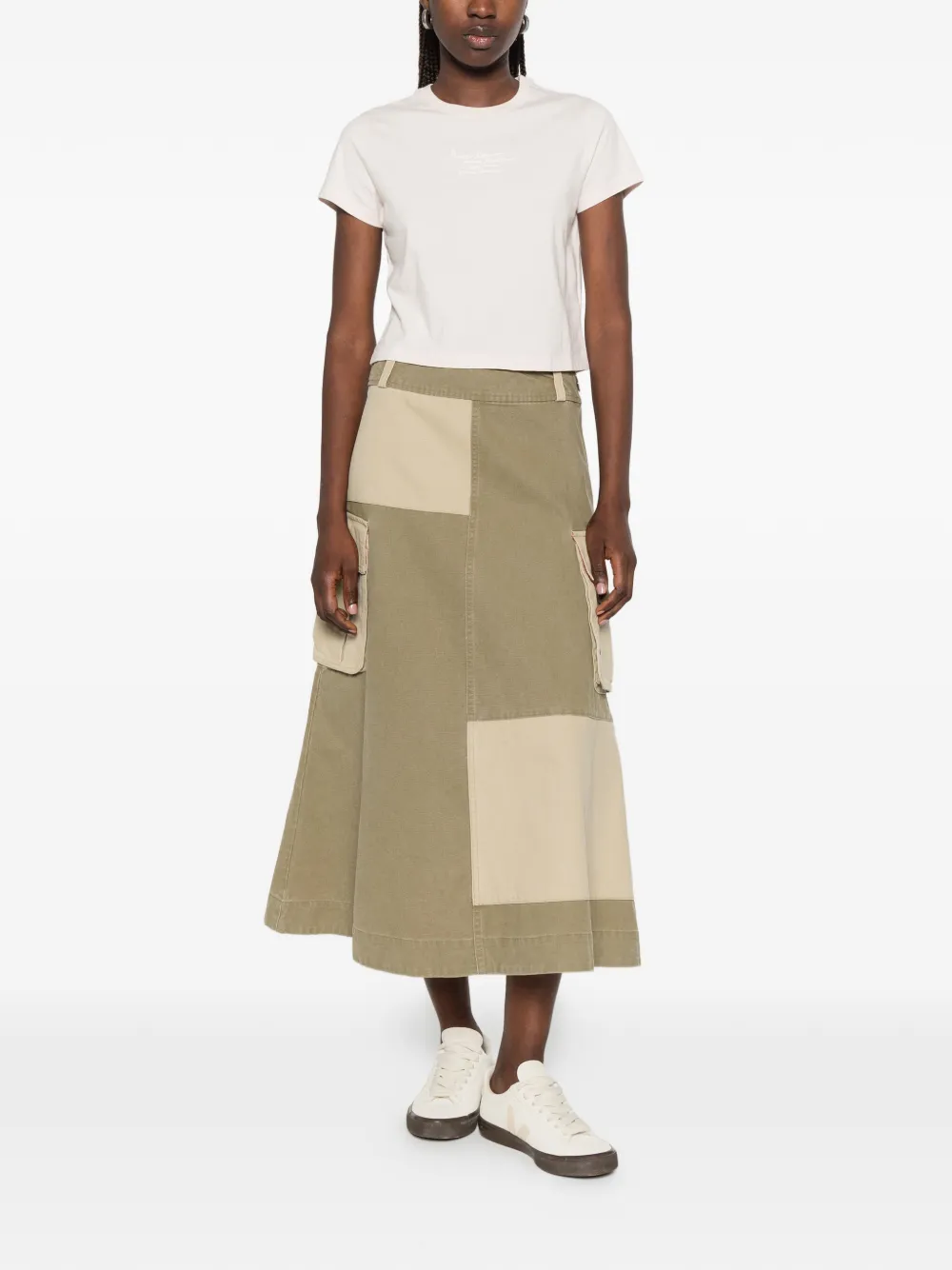 Maison Kitsuné Palais Royal T-shirt met logoprint Beige