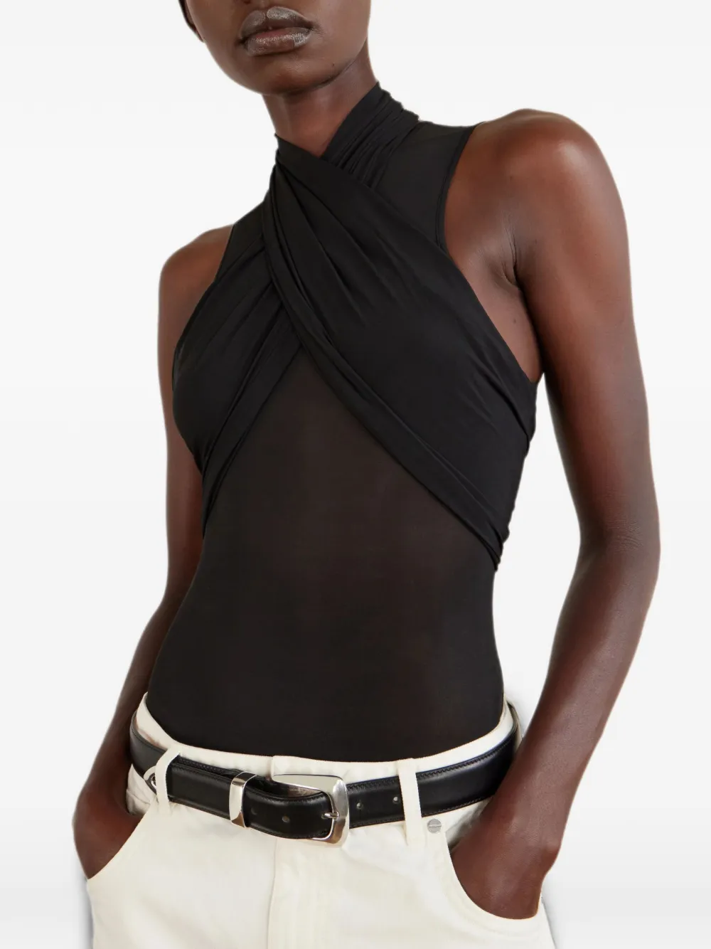 WARDROBE.NYC Doorzichtige tankbody Zwart