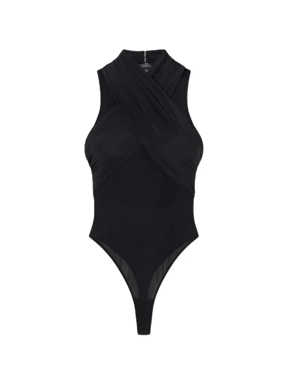 WARDROBE.NYC translucent tank bodysuit - Nero