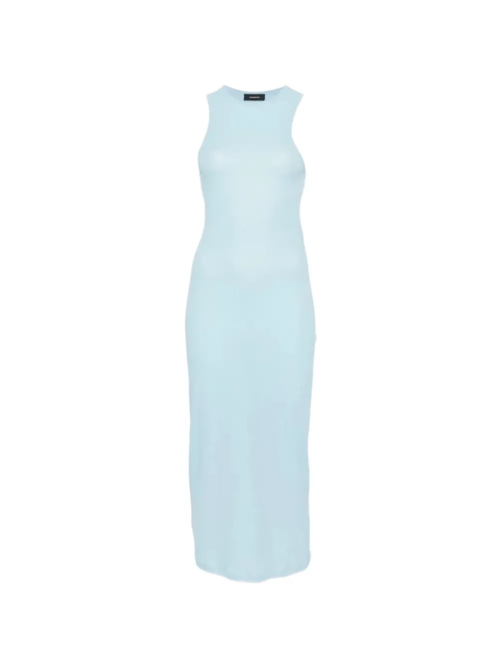 WARDROBE.NYC ribbed-knit sleeveless dress - Blue