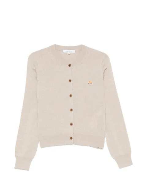 Maison Kitsuné Cardigan con applicazione Fox