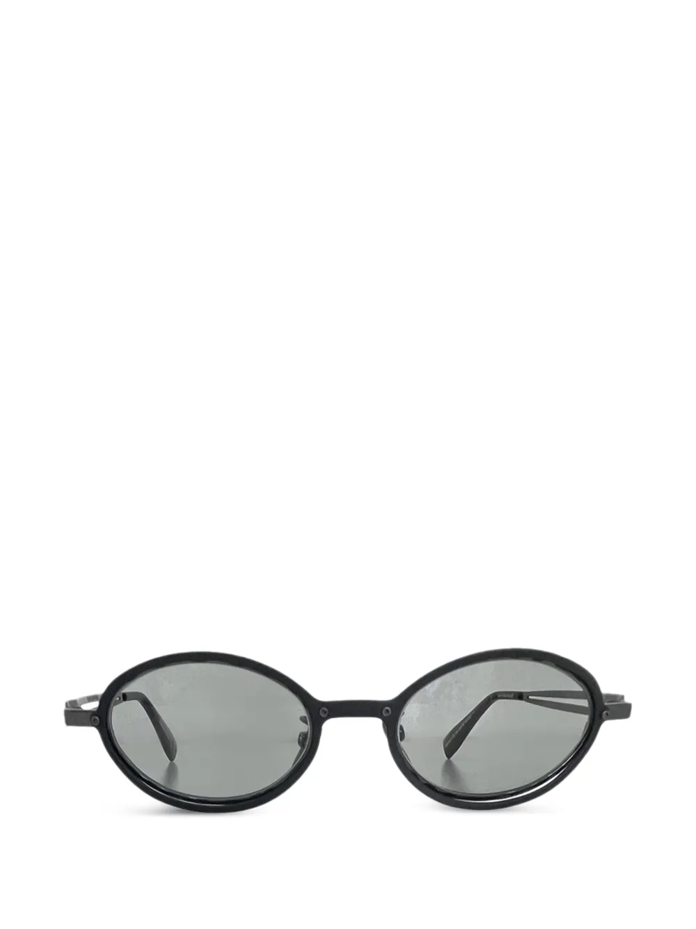 Kuboraum Occhiali da sole ovali - Nero