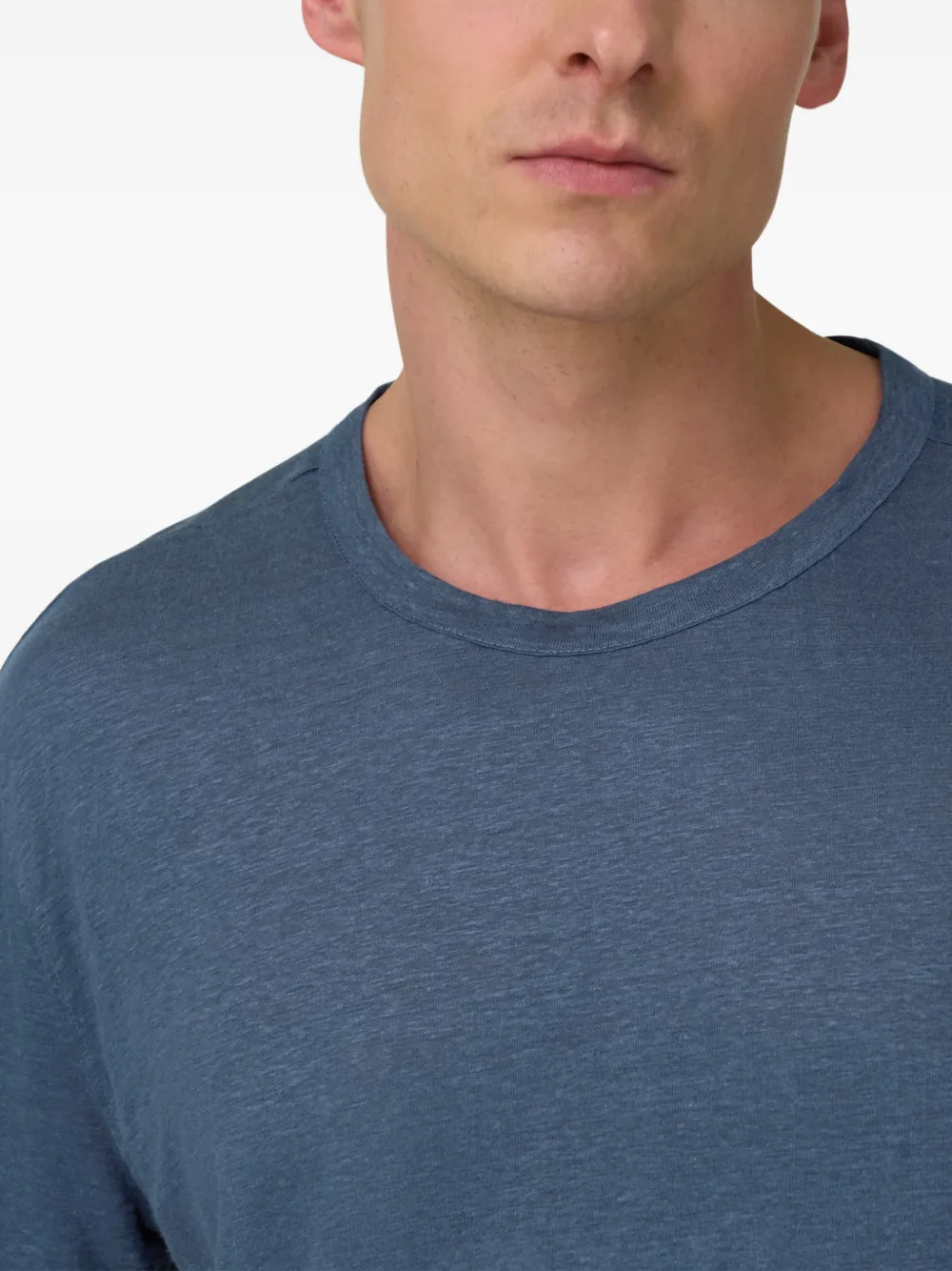 Boggi Milano Stretch jersey T-shirt Blauw