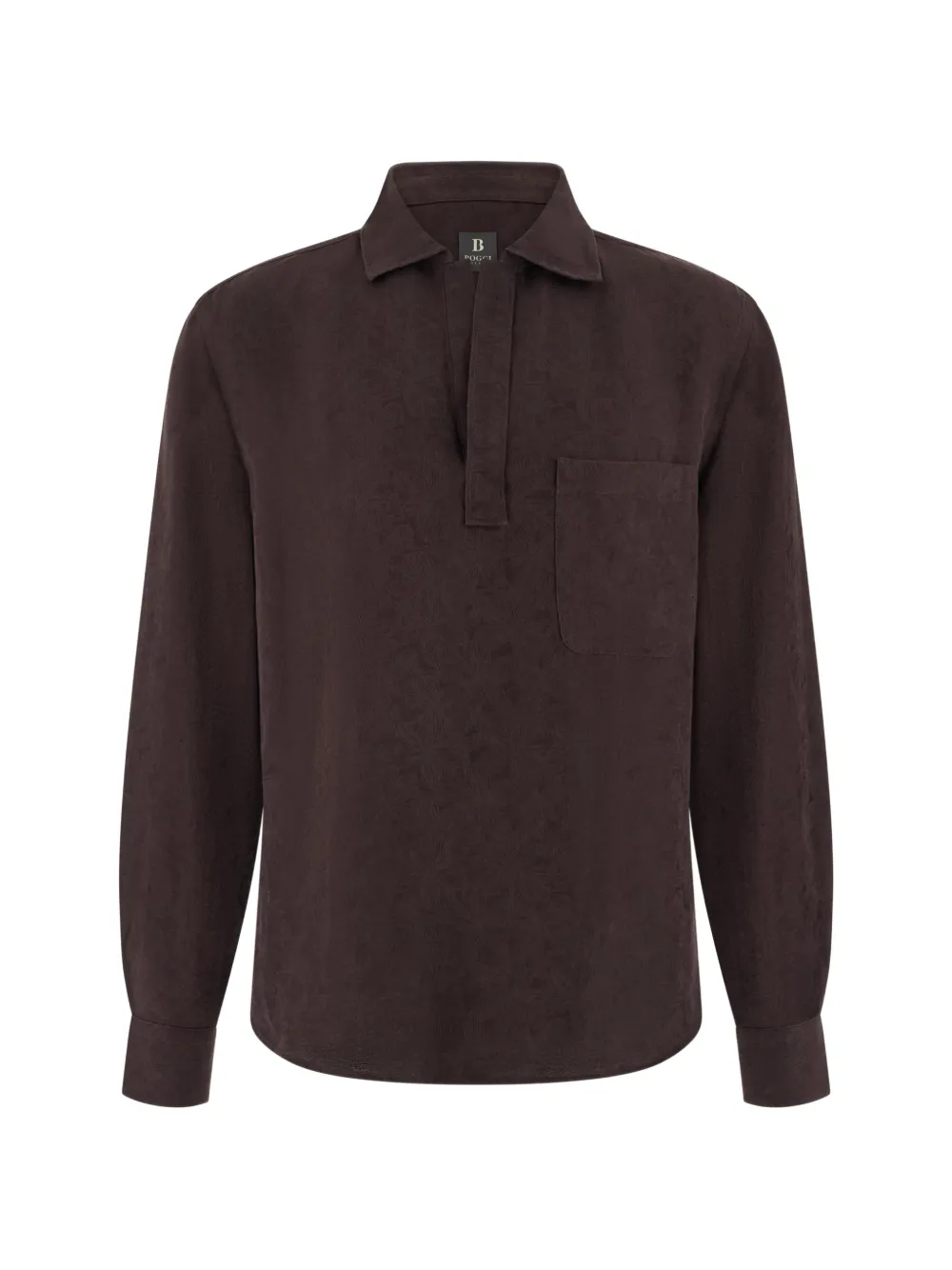 Boggi Milano Camicia a fiori - Marrone