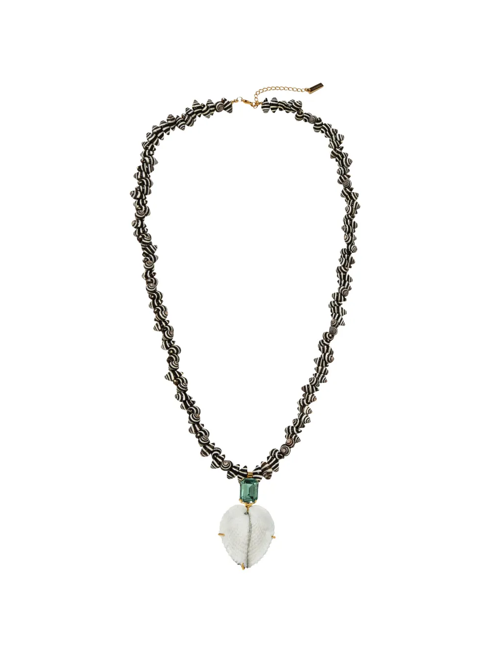 Jennifer Behr Enid shell pendant necklace - Oro