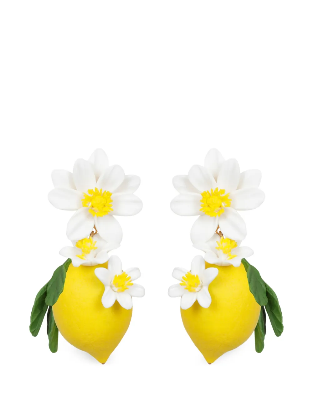 Jennifer Behr Limoncello Ohrringe mit Blumen - Gelb