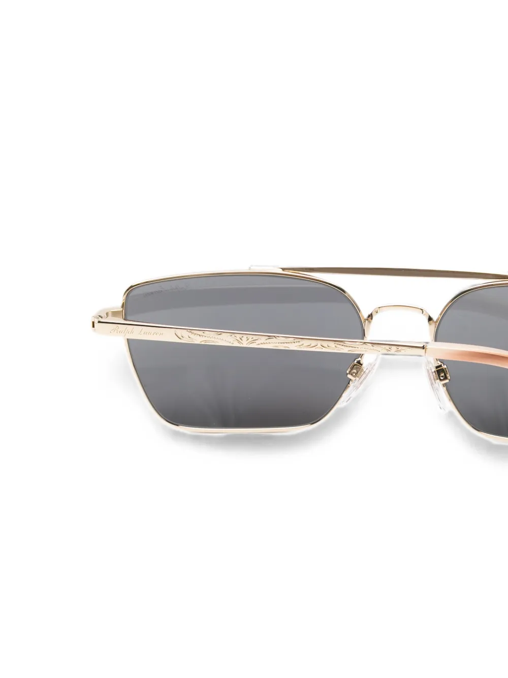 POLO RALPH LAUREN EYEWEAR Western zonnebril met rechthoekig montuur Goud