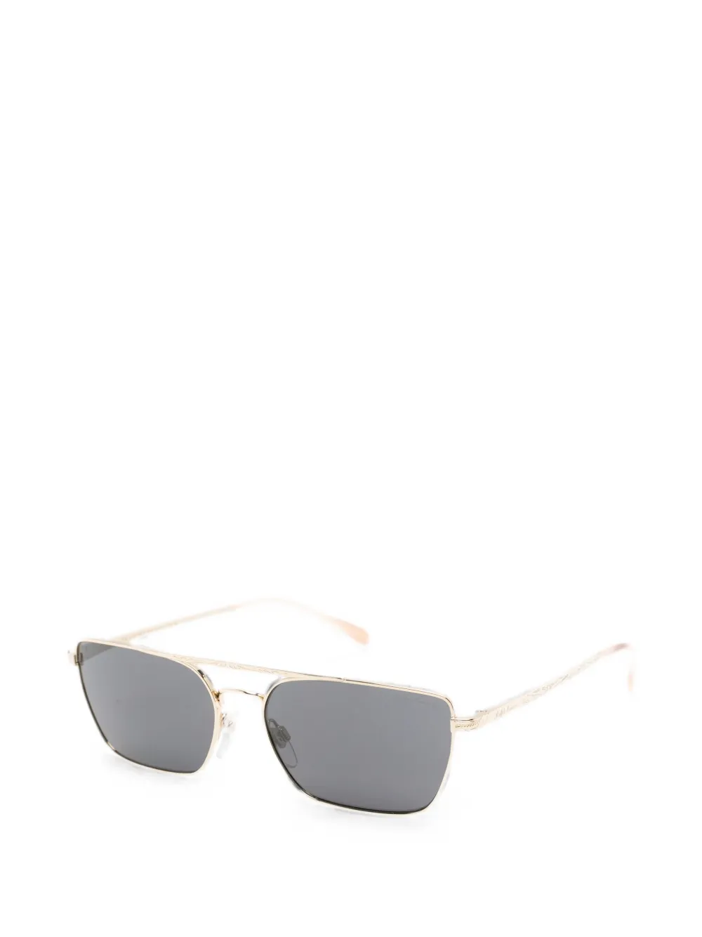 POLO RALPH LAUREN EYEWEAR Western zonnebril met rechthoekig montuur Goud