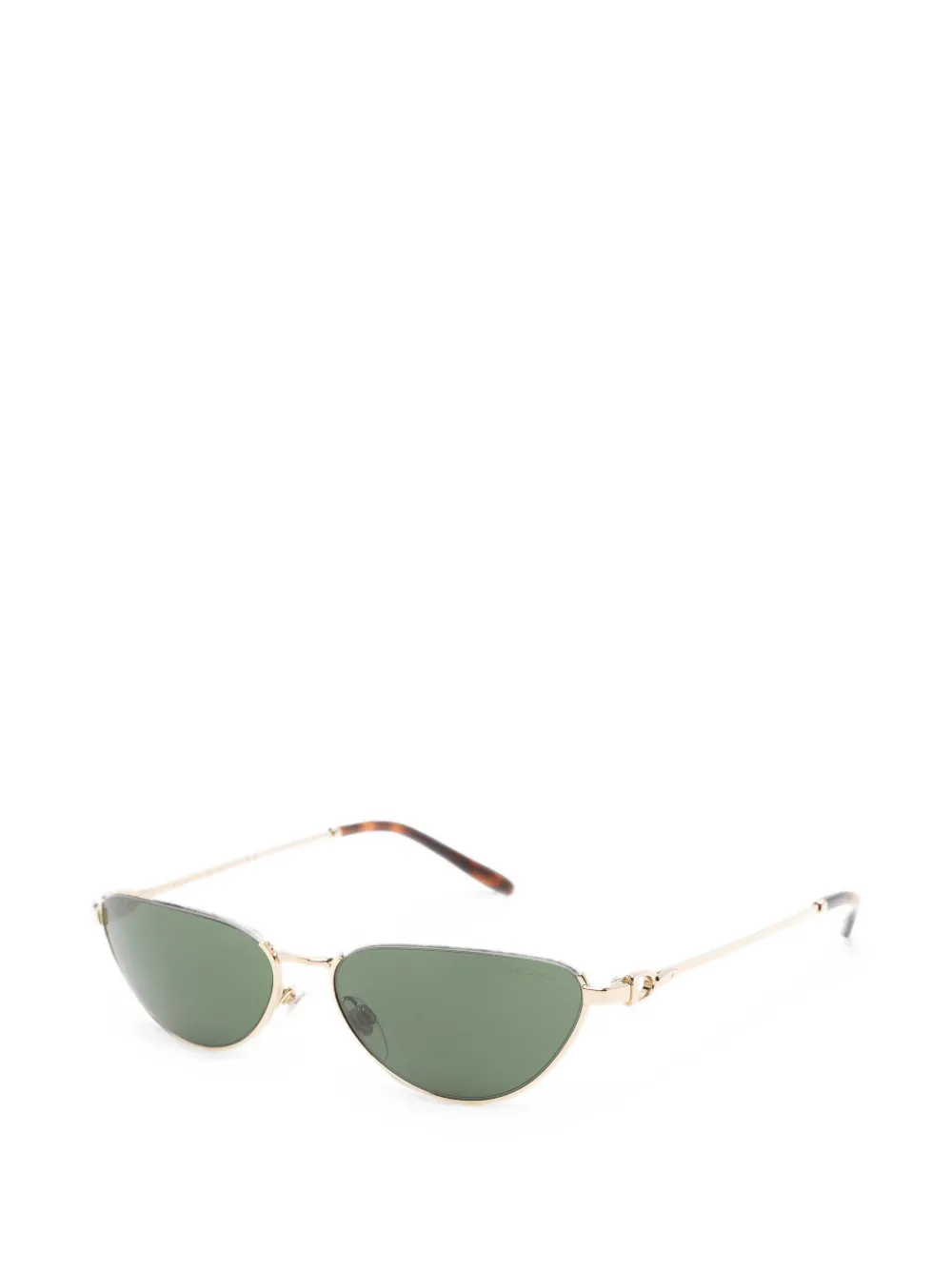 POLO RALPH LAUREN EYEWEAR Stirrup zonnebril met cat-eye montuur Goud