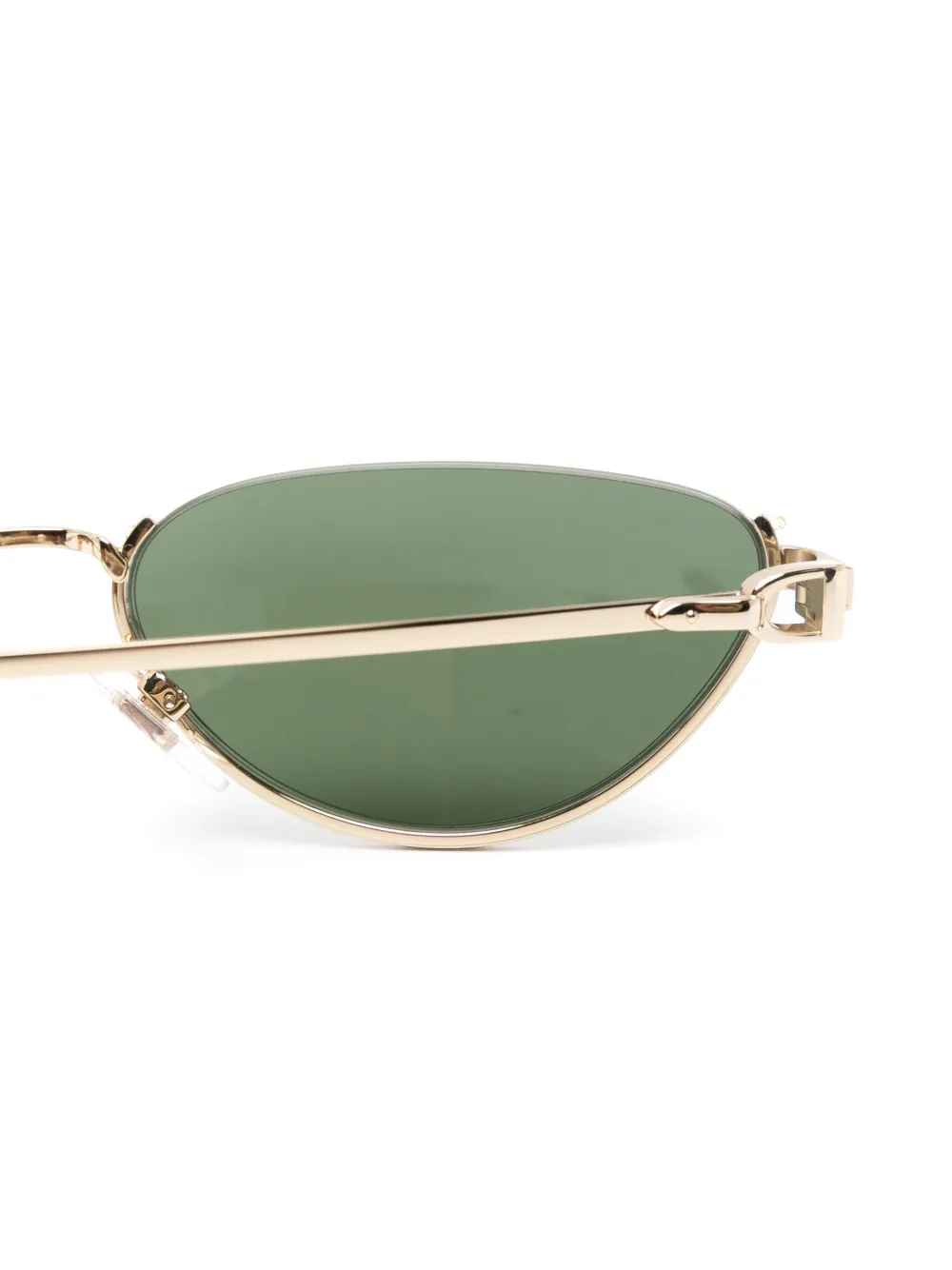 POLO RALPH LAUREN EYEWEAR Stirrup zonnebril met cat-eye montuur Goud