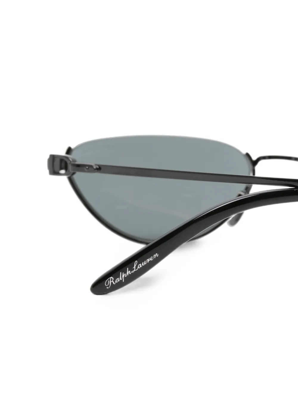 POLO RALPH LAUREN EYEWEAR Stirrup zonnebril met cat-eye montuur Zwart