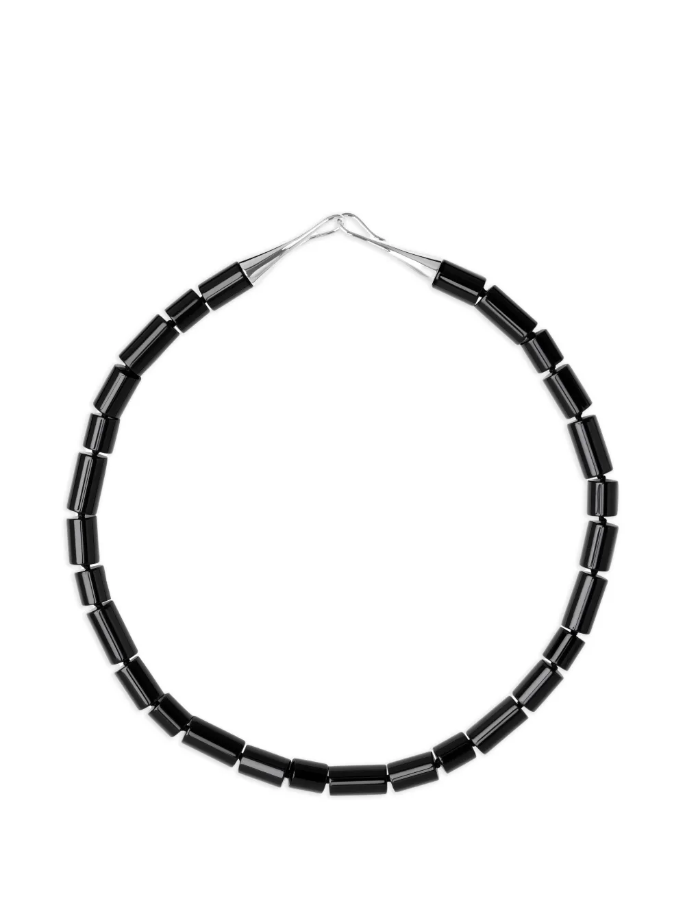 Lié Studio The Sadie Halskette mit Onyx-Perlen - Silber