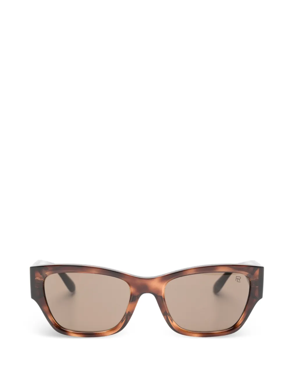 POLO RALPH LAUREN EYEWEAR Occhiali da sole con effetto tartarugato - Marrone