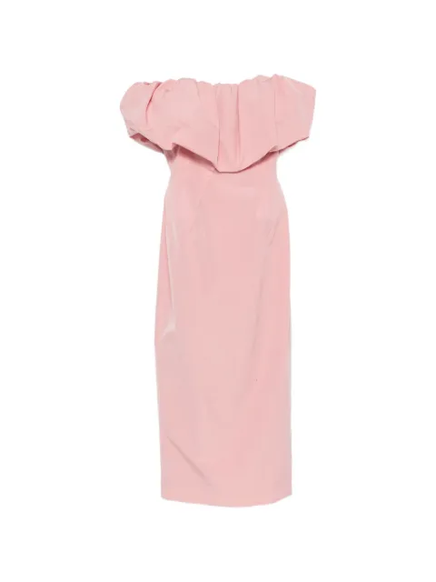 Magda Butrym ruffled strapless maxi dress