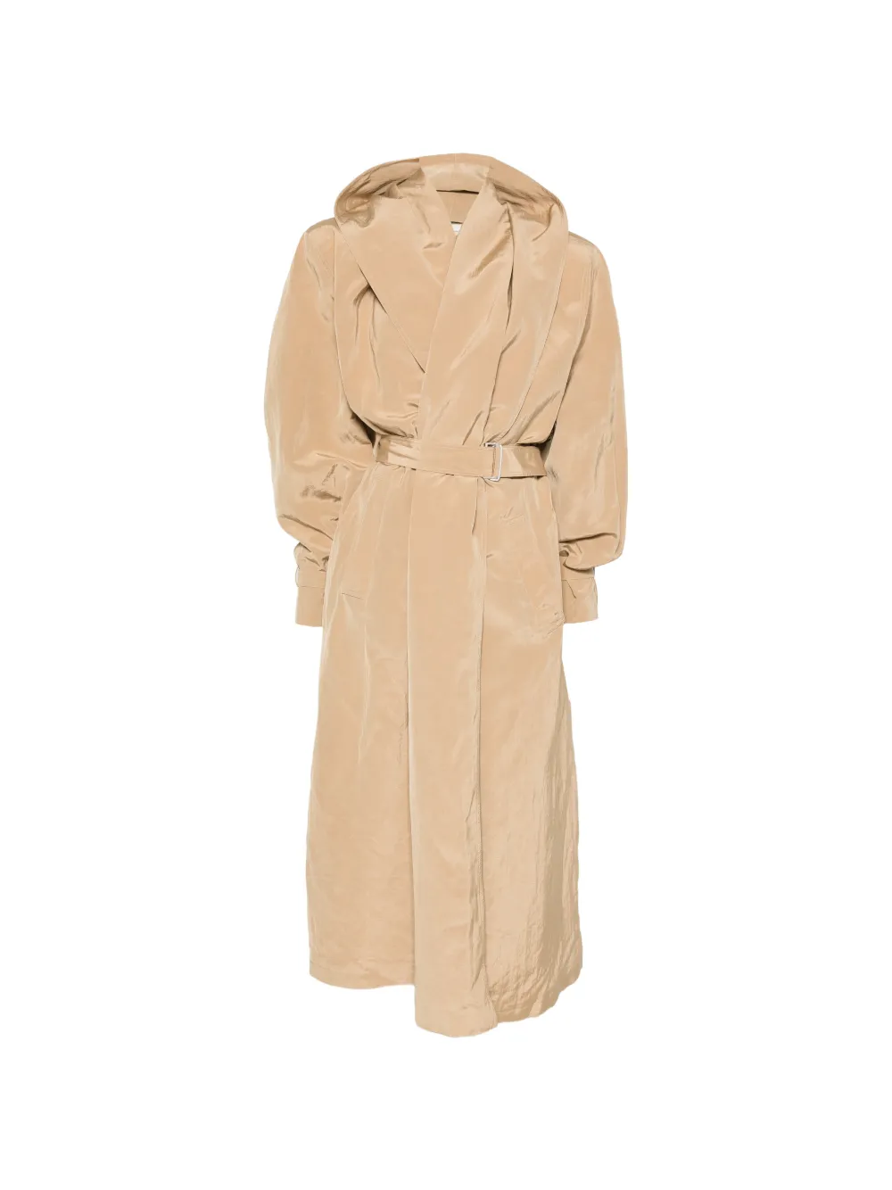 Magda Butrym belted hooded coat - Nude