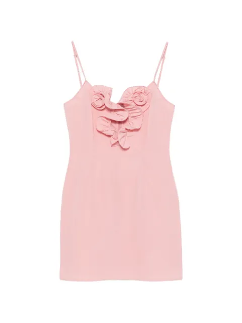 Magda Butrym ruffled floral-appliqué mini dress