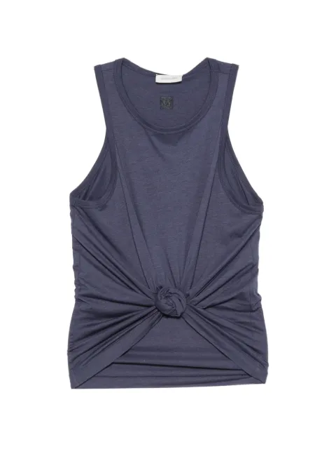 Magda Butrym camiseta con detalle de nudo