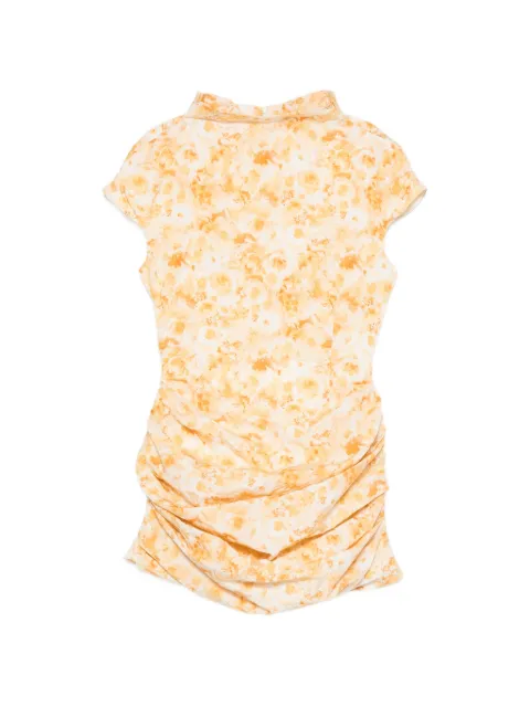 Magda Butrym floral-print ruched mini dress