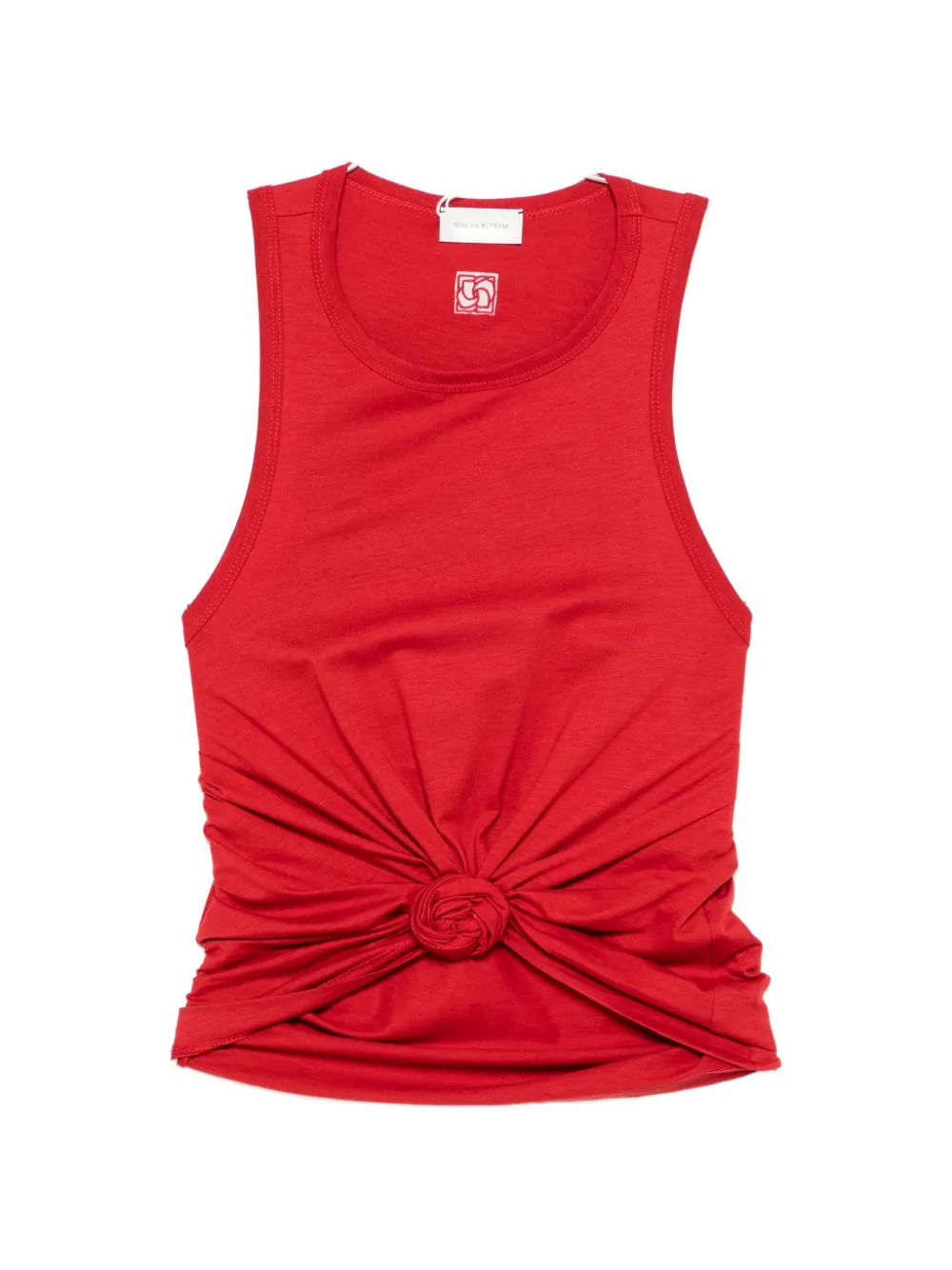 Magda Butrym rosette-detail cropped top - Red