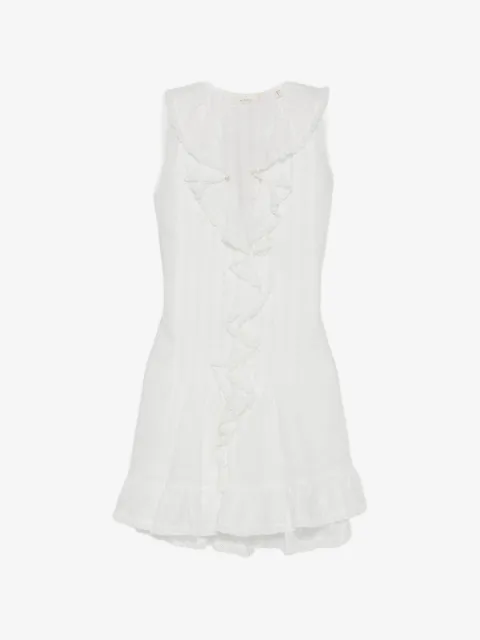 DÔEN Henrietta ruffled sleeveless midi dress