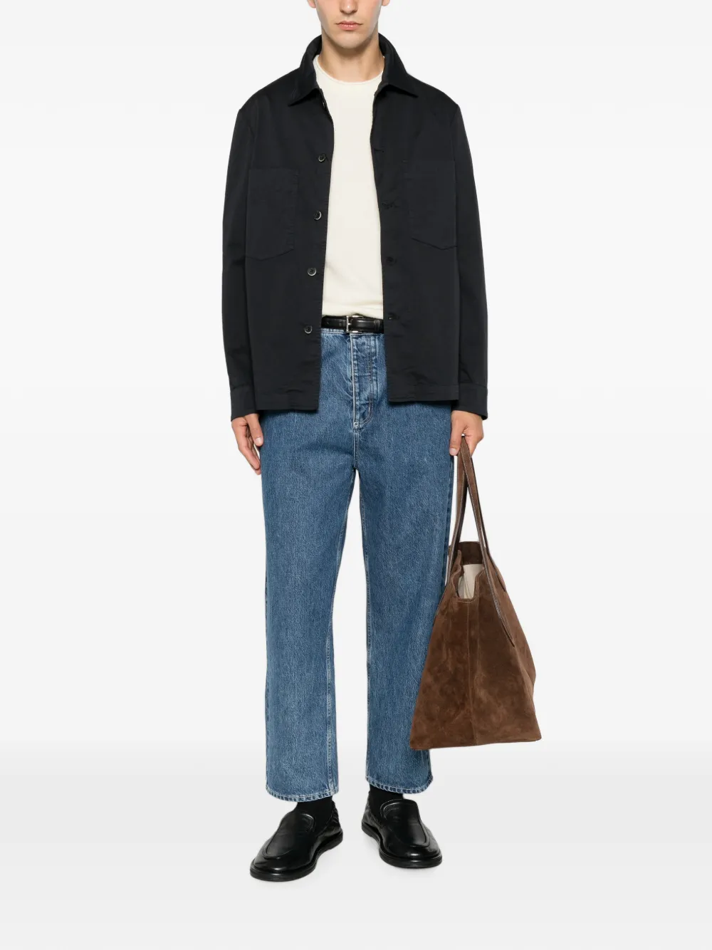  Barena Fio Buttoned Overshirt - Azul 