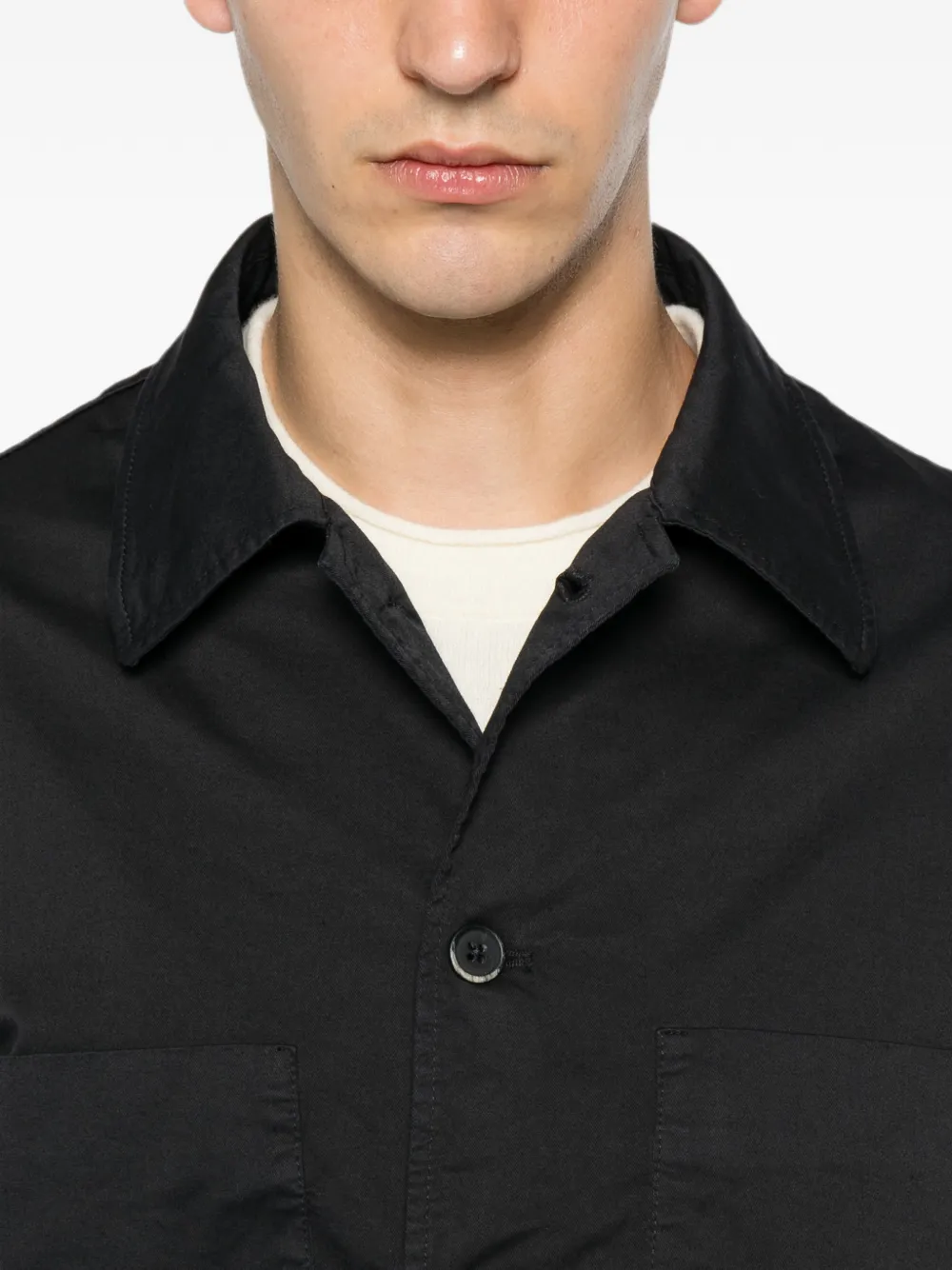 Barena Fio shirtjack met knopen Blauw