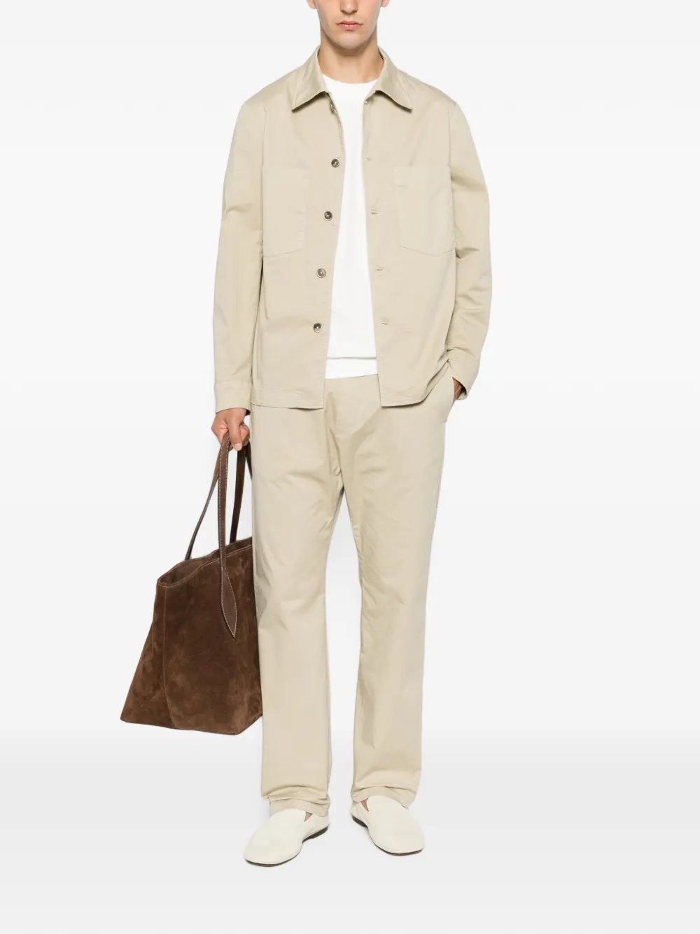 Barena Fio shirtjack met opgestikte zakken Beige