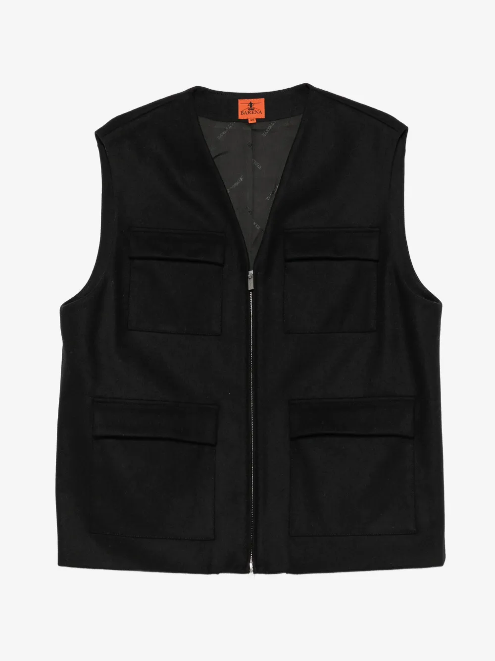Barena Vico multi-pocket gilet | Black | Image 1