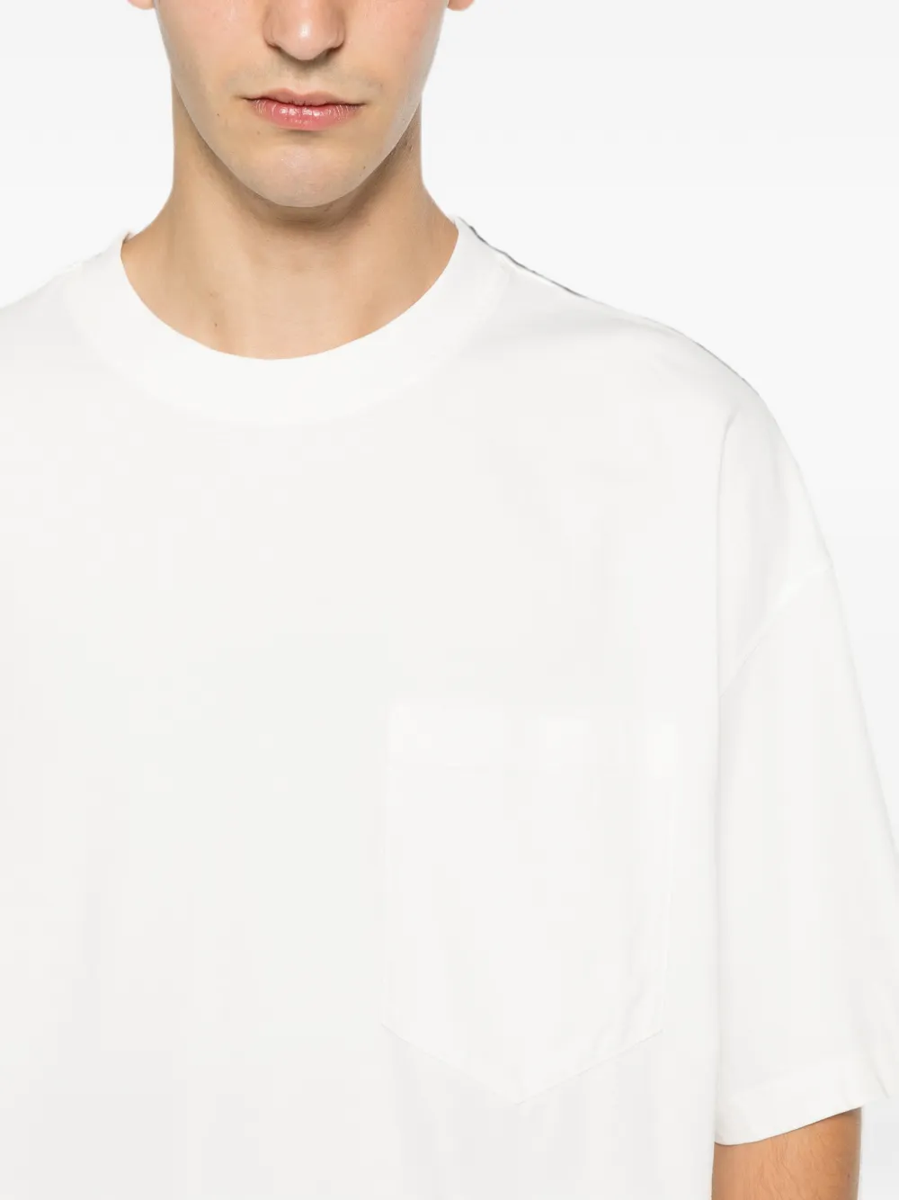 Barena Quadra T-shirt met zak Wit