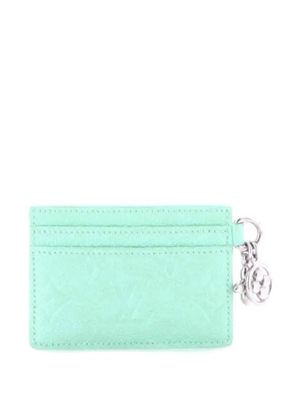 Louis Vuitton Pre-Owned LV Charms Monogram Empreinte Leather card holder - Blu